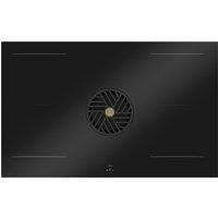 Bertazzoni Modern Series P804ICH2M30NT 83cm Induction Extractor Hob - Black Glass - For Ducted/Recirculating Ventilation, Black