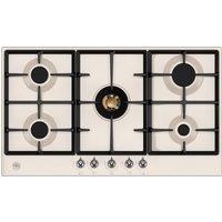 Bertazzoni Heritage Series P905CHERAG 89cm Gas Hob - Ivory / Gold, Cream