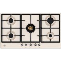 Bertazzoni Heritage Series P905CHERAX 89cm Gas Hob - Ivory / Chrome, Cream