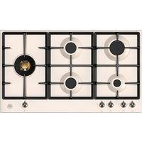 Bertazzoni Heritage Series P905LHERAX 89cm Gas Hob - Ivory / Chrome, Cream