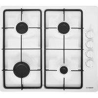 Bosch Series 2 PBP6B2B60 58cm Gas Hob - White, White