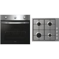 Candy Idea P CI27XCHW6LXS Built In Electric Single Oven and Gas Hob Pack - Stainless Steel - A+ Rated, Stainless Steel