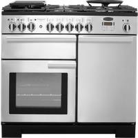 Rangemaster Professional Deluxe PDL100DFFSS/C 100cm Dual Fuel Range Cooker - Stainless Steel - A/A Rated, Stainless Steel