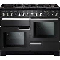 Rangemaster Professional Deluxe PDL110DFFCB/C 110cm Dual Fuel Range Cooker - Charcoal Black - A/A/A Rated, Black