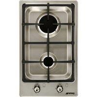 Smeg Classic PGF32G 31cm Gas Hob - Stainless Steel, Stainless Steel