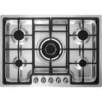 Smeg PGF75-4 72cm Gas Hob - Stainless Steel, Stainless Steel