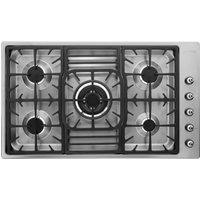 Smeg PGF95-4 87cm Gas Hob - Stainless Steel, Stainless Steel