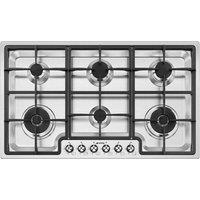 Smeg Classic PGF962 87cm Gas Hob - Stainless Steel, Stainless Steel