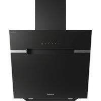 Hotpoint PHVS61FLTDPK 60cm Angled Chimney Cooker Hood - Black, Black