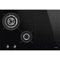 Smeg Classic PM3743D Mixed Fuel Induction Hob - Black, Black