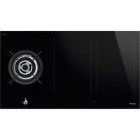 Smeg Classic PM3953D Mixed Fuel Induction Hob - Black, Black