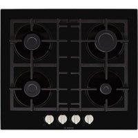 Bosch Series 4 PNP6B6B90 59cm Gas Hob - Black, Black