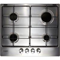 Hotpoint PPH60PFIXUK 59cm Gas Hob - Stainless Steel, Stainless Steel