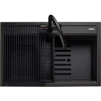 Rangemaster Prato 1 Bowl Inset Kitchen Sink - Charcoal, Charcoal
