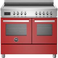 Bertazzoni Professional Series PRO105I2EROT 100cm Electric Range Cooker with Induction Hob - Red - A/A Rated, Red