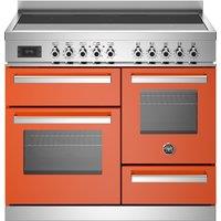 Bertazzoni Professional Series PRO105I3EART 100cm Electric Range Cooker with Induction Hob - Orange - A Rated, Orange