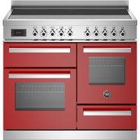 Bertazzoni Professional Series PRO105I3EROT 100cm Electric Range Cooker with Induction Hob - Red - A/A Rated, Red