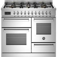 Bertazzoni Professional Series PRO106L3EXT2 100cm wide Gas Range Cooker - Stainless Steel - A Rated, Stainless Steel