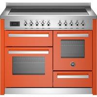 Bertazzoni Professional Series PRO115I3EART 110cm Electric Range Cooker with Induction Hob - Orange - A Rated, Orange
