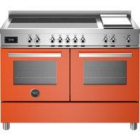 Bertazzoni Professional Series PRO125I2EART Electric Range Cooker with Induction Hob - Orange - A Rated, Orange