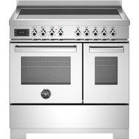 Bertazzoni Professional Series PRO95I2EXT2 90cm wide Electric Range Cooker with Induction Hob - Stainless Steel - A Rated, Stainless Steel