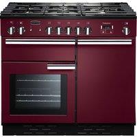 Rangemaster Professional Plus PROP100DFFCY/C 100cm Dual Fuel Range Cooker - Cranberry - A/A Rated, Red