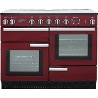 Rangemaster Professional Plus PROP110EICY/C 110cm Electric Range Cooker with Induction Hob - Cranberry - A/A Rated, Red