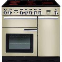 Rangemaster Professional Plus PROP90ECCR/C 90cm Electric Range Cooker with Ceramic Hob - Cream - A/A