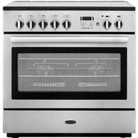 Rangemaster Professional Plus FX PROP90FXEISS/C 90cm Electric Range Cooker with Induction Hob - Stainless Steel - A Rated, Stainless Steel