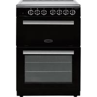 Rangemaster Professional Plus 60 PROPL60ECBL/C 60cm Electric Cooker with Ceramic Hob - Black / Chrome - A/A Rated, Black