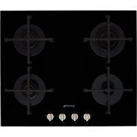 Smeg Cucina PV264N 60cm Gas Hob - Black, Black