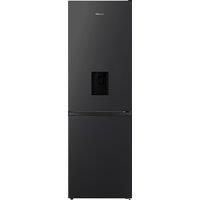 Hisense RB390N4WBE 186cm High 60/40 No Frost Fridge Freezer - Black - E Rated, Black