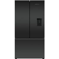 Fisher & Paykel Series 7 Contemporary RF540AZUB6 Wifi Connected Plumbed Frost Free American Fridge Freezer - Matte Black - E Rated, Black