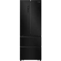Hisense PureFlat RF632N4AFE2 Total No Frost American Fridge Freezer - Black - E Rated, Black