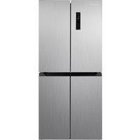 Russell Hobbs RH180A4FF802E1SS Frost Free American Fridge Freezer - Stainless Steel - E Rated, Stainless Steel