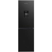 Russell Hobbs RH181TNF552E2DIWD 181cm 50/50 Frost Free Fridge Freezer - Black Steel - E Rated, Black