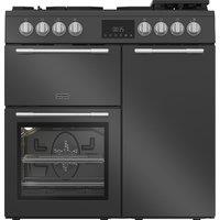 Hotpoint RH90FA20A 90cm wide Dual Fuel Range Cooker with Gas Hob - Anthracite - A Rated, Grey