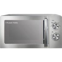 Russell Hobbs RHMM827SS 20 Litre 26cm High, Freestanding Small Standard Microwave Oven - Stainless Steel, Stainless Steel