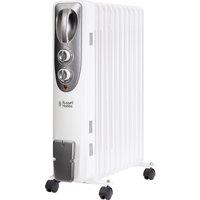 Russell Hobbs 9 Fin RHOFR1106 Oil Filled Radiator 2500W - White, White