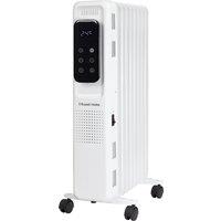 Russell Hobbs 9 Fin RHOFR2009-D Oil Filled Radiator With Remote Control 2000W - White, White