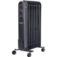 Russell Hobbs 9 Fin RHOFR9004A Oil Filled Radiator 2000W - Anthracite, Grey