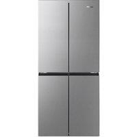 Hisense RQ563N4SI2 Total No Frost American Fridge Freezer - Stainless Steel - E Rated, Stainless Steel