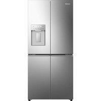 Hisense PureFlat RQ5P470SYID Non-Plumbed Total No Frost American Fridge Freezer - Stainless Steel - D Rated, Stainless Steel