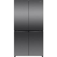 Hisense PureFlex RQ5P640SSKD Wifi Connected Total No Frost American Fridge Freezer - Black / Stainless Steel - D Rated, Black