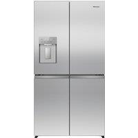 Hisense PureFlex RQ5P640SYSD Wifi Connected Non-Plumbed Total No Frost American Fridge Freezer - Stainless Steel - D Rated, Stainless Steel