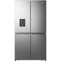 Hisense PureFlat Infinite RQ758N4SWSE Wifi Connected Non-Plumbed Total No Frost American Fridge Freezer - Stainless Steel - E Rated, Stainless Steel