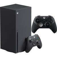 Xbox Series X 1TB with Extra Core Black Elite Wireless Series 2 Controller - Black, Black
