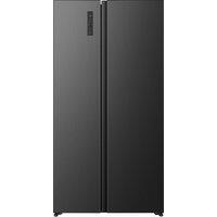 Hisense PureFlat RS3P558NEFD Total No Frost American Fridge Freezer - Black Stainless Steel - D Rated, Black
