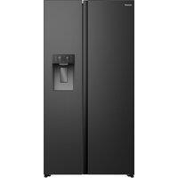 Hisense PureFlat American RS5P528SPBC Plumbed Total No Frost Multi-door American Fridge Freezer - Black - C Rated, Black