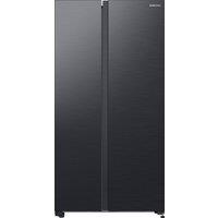 Samsung Series 6 AI Energy SpaceMax RS62DG5003B1EU Wifi Connected Total No Frost American Fridge Freezer - Black - E Rated, Black